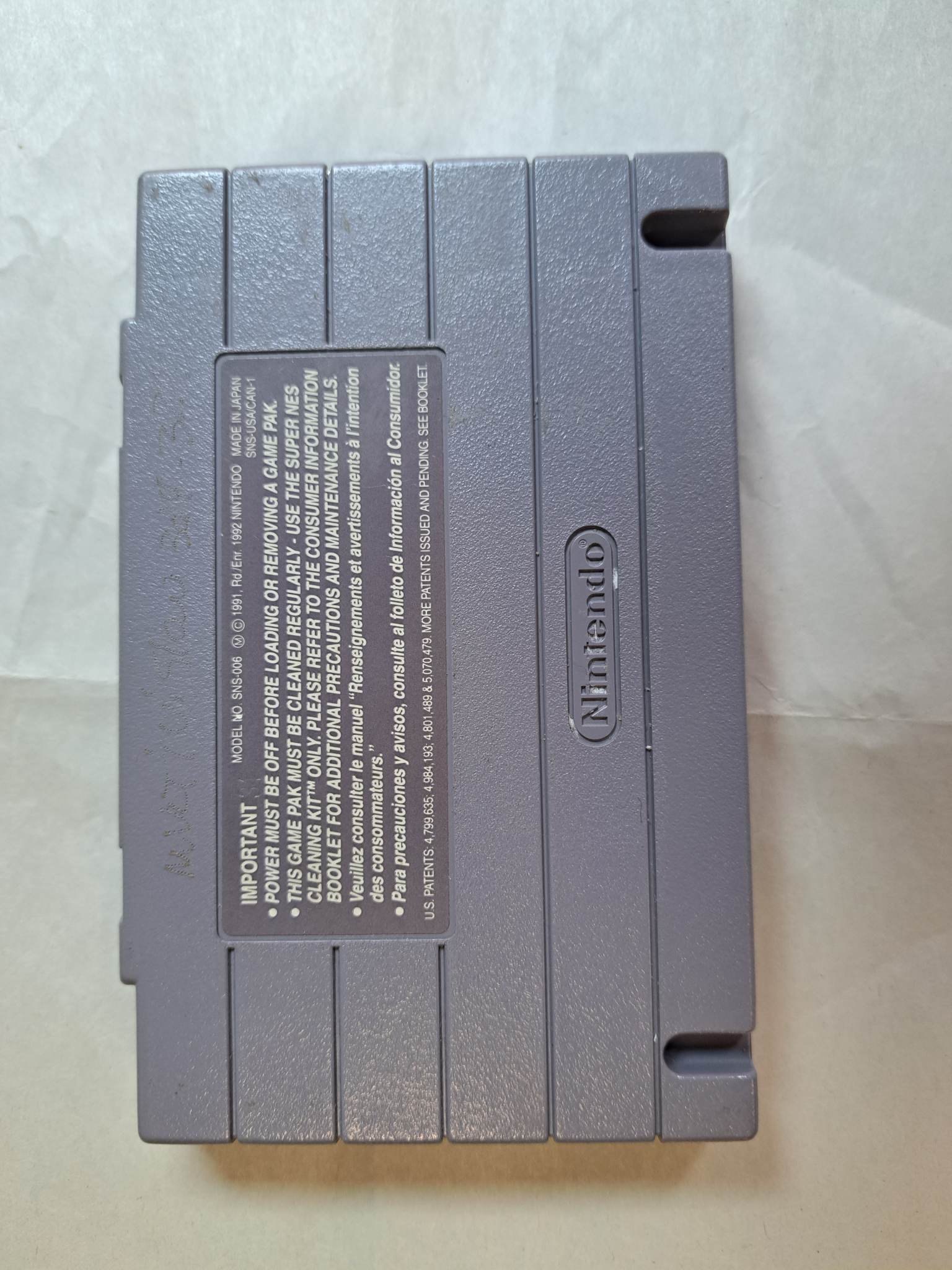 SUPER NINTENDO - POWER INSTINCT - CARTRIDGE ONLY (01)